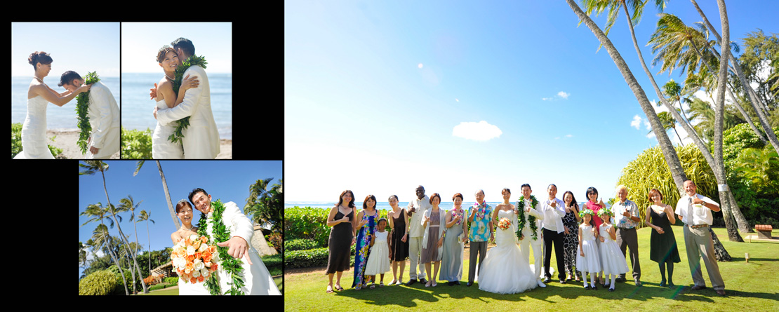 デザインアルバム ハワイ結婚写真はアンプハワイ